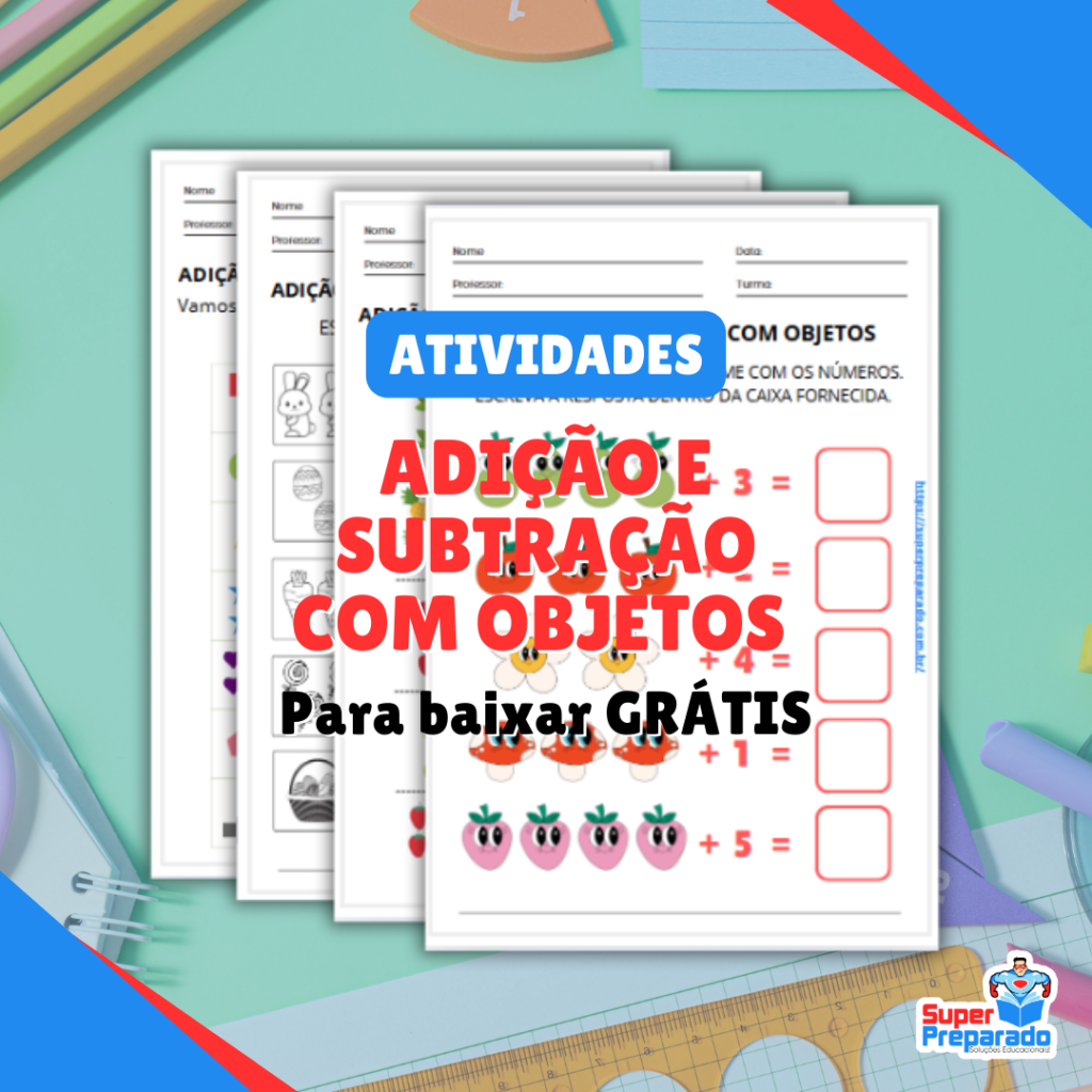 Adi O E Subtra O Simples Objetos Atividades Para Ano