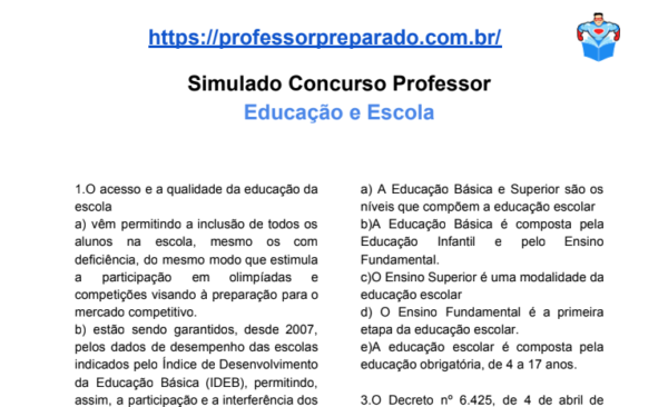 Questões: Educação Especial, AEE, Educação Inclusiva – Simulados E Questões