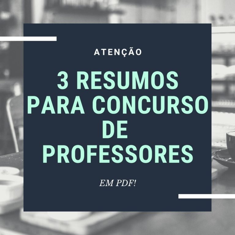 3 RESUMOS PARA CONCURSO