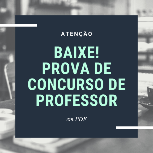 Provas Em PDF Para Concurso De Professores - Simulados E Questões