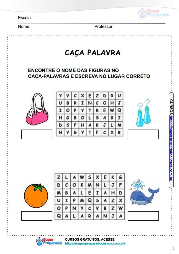 Caça Palavras – Ensino Médio – Sinpro Conhecer