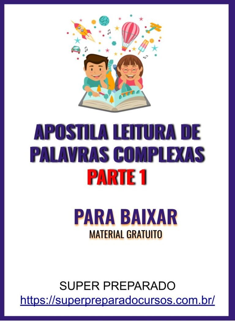APOSTILA LEITURA DE PALAVRAS COMPLEXAS PARTE 2