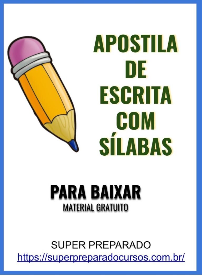 CAPA APOSTILA ESCRITA COM SÍLABAS