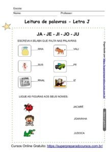 Letramento e alfabetização interactive worksheet