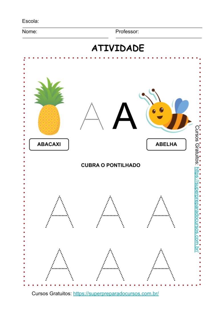 Atividade com Letra inicial