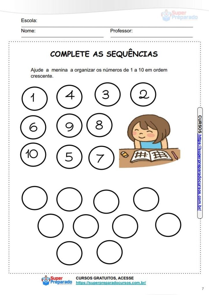 Pacote Matemático 2  Atividades de Alfabetização Matemática