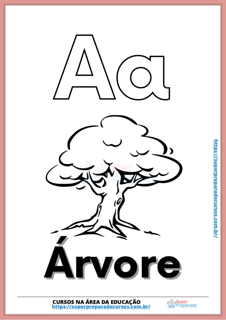 Alfabeto + Imagens para colorir. - Simulados e Questões