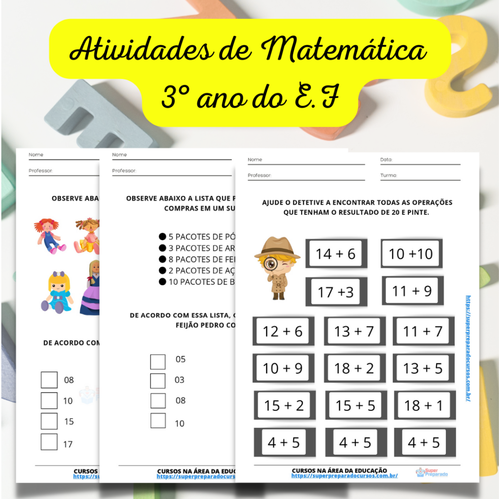 Exercício de Matemática 3º ano