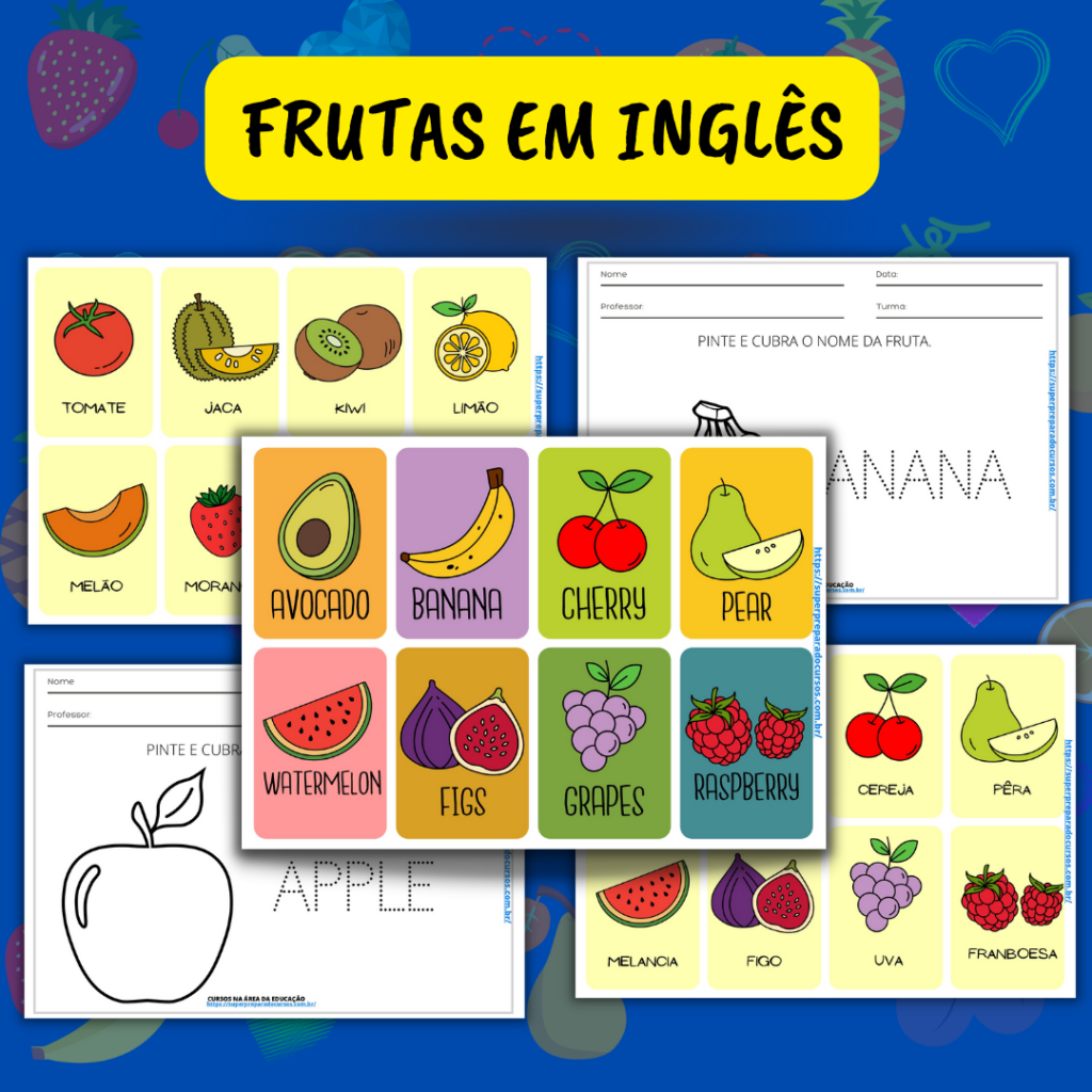Frutas em Inglês - Inglês