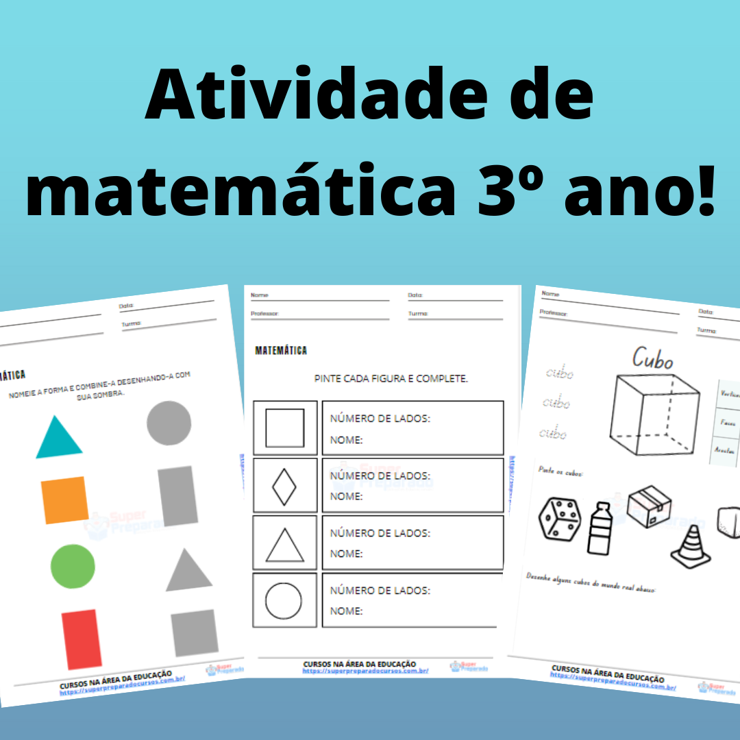 Atividades de Matemática 3º ano