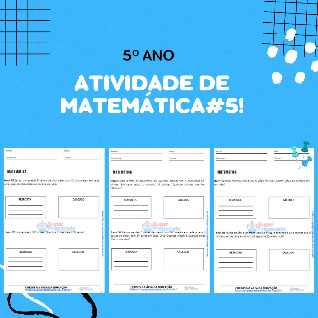 Plano de curso matemática 5º ano