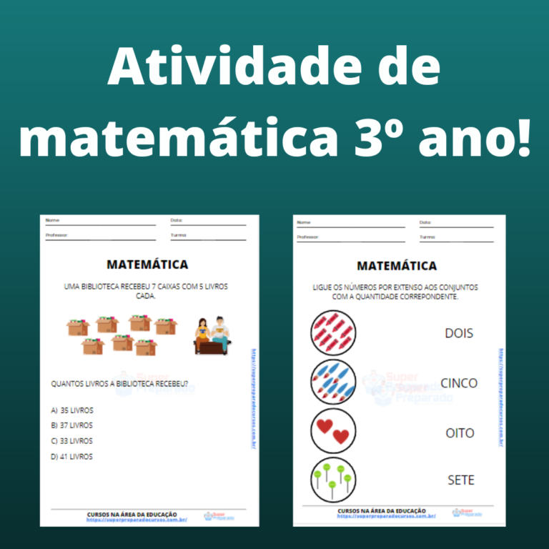 Atividade de matemática 3º ano