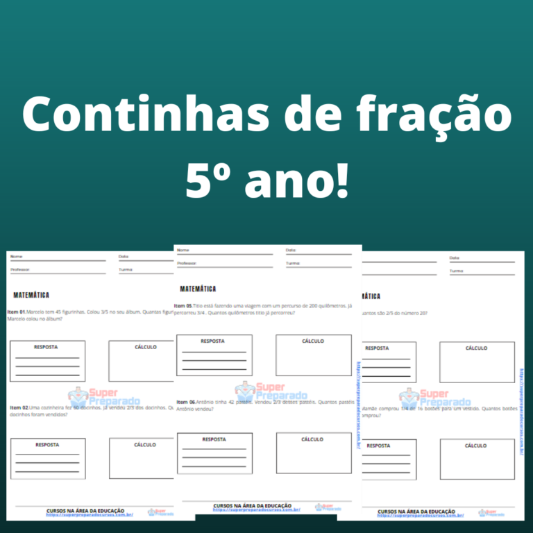 Continhas de fração 5º ano