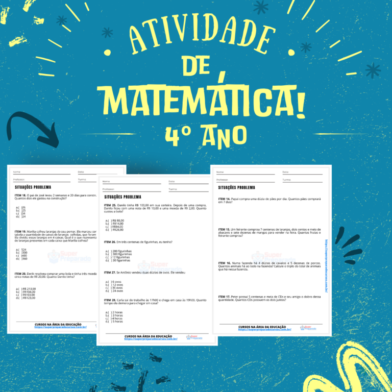 MATEMÁTICA 4º ANO