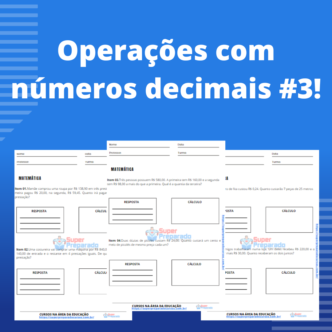 Atividades com Frações - Para Imprimir - Series Iniciais.  Atividades com  numeros decimais, Numeros decimais, Atividades