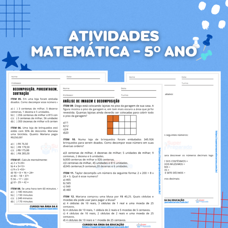 atividade - matemática - 4 ano