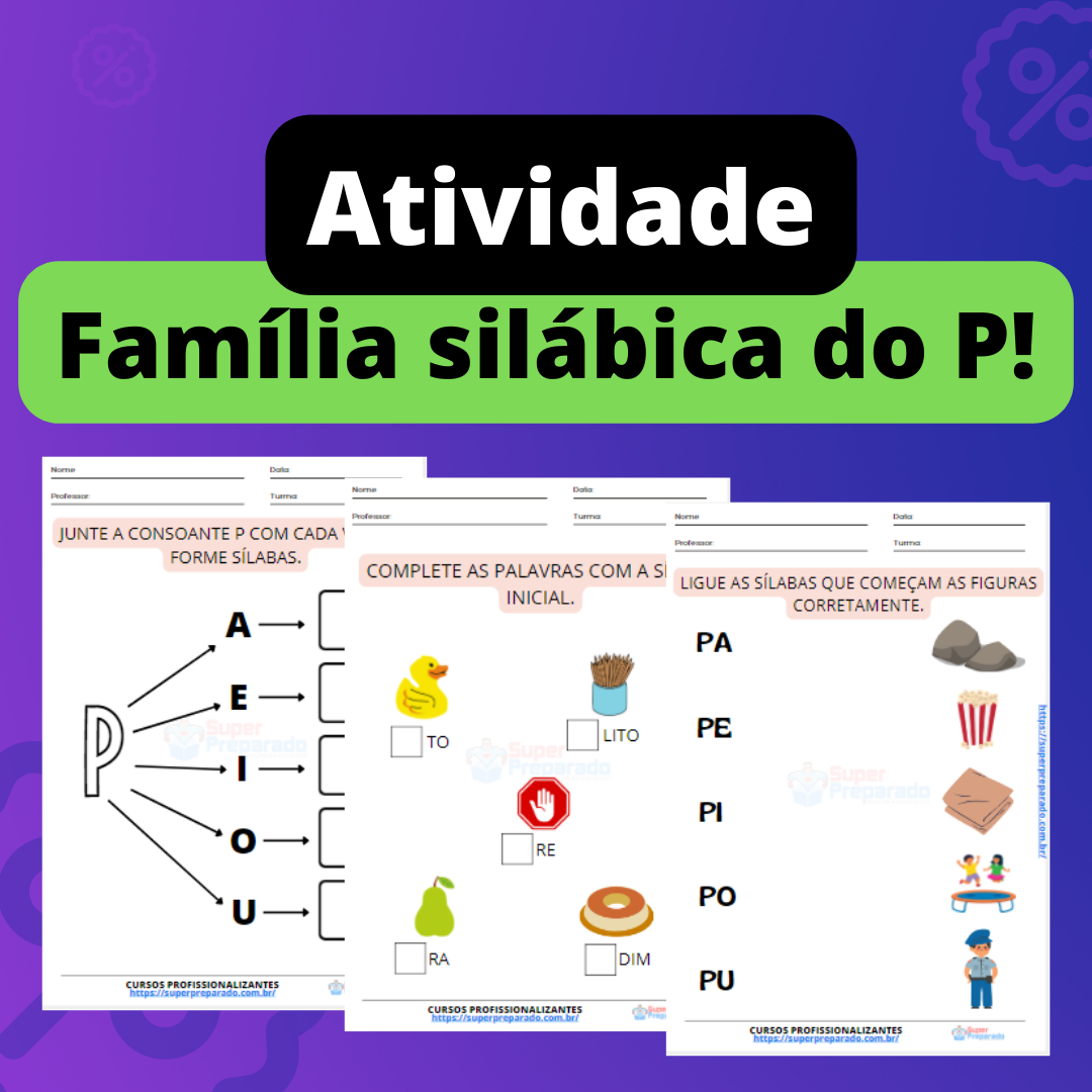 Família Silábica Do P Simulados E Questões 9960