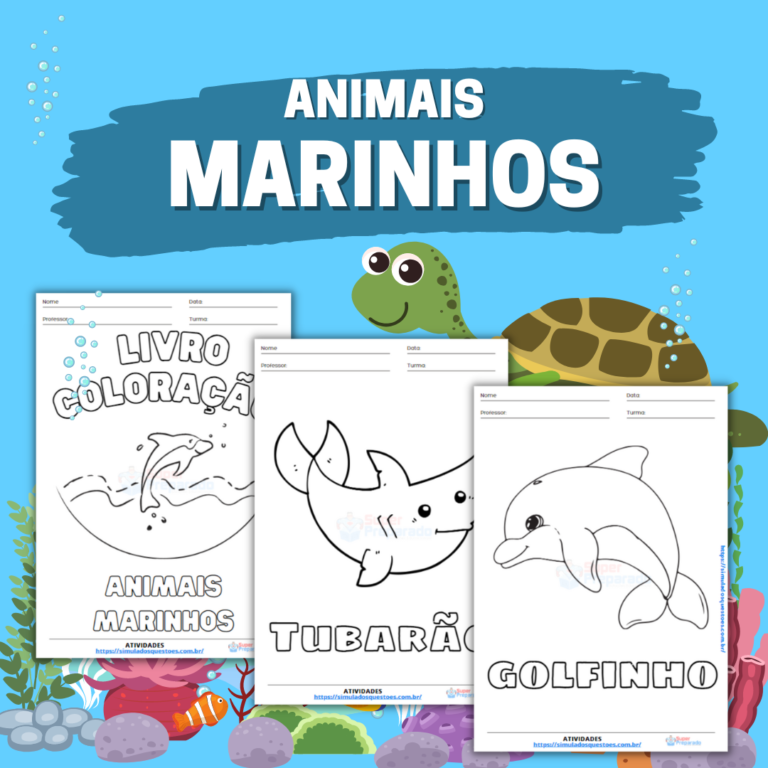 Animais marinhos para colorir
