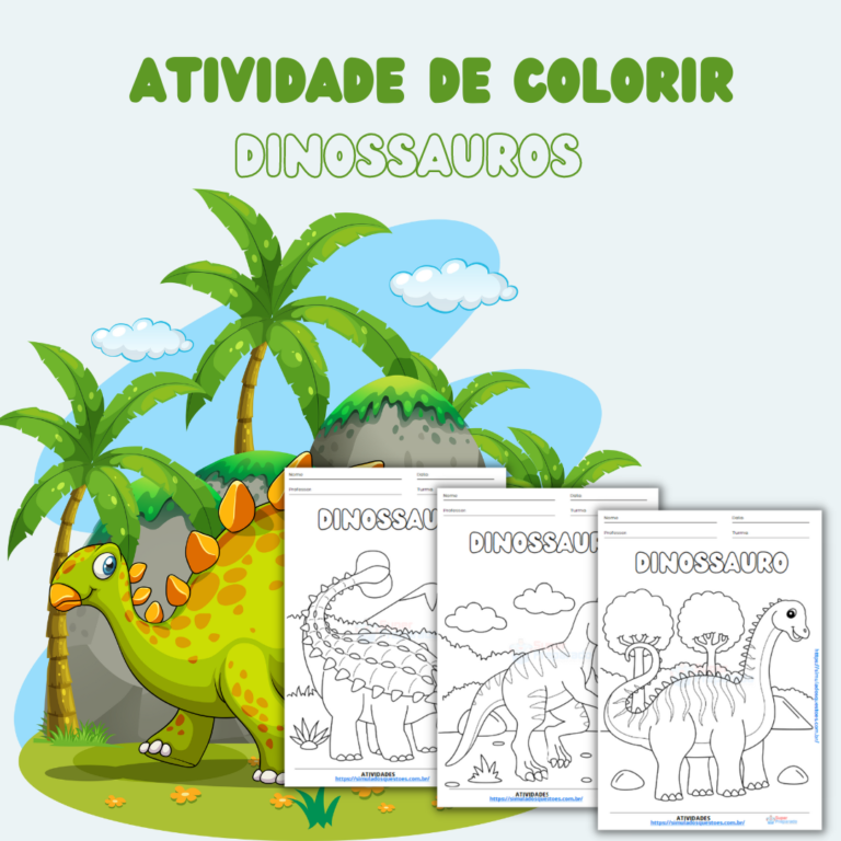 Atividade de Colorir - Dinossauros