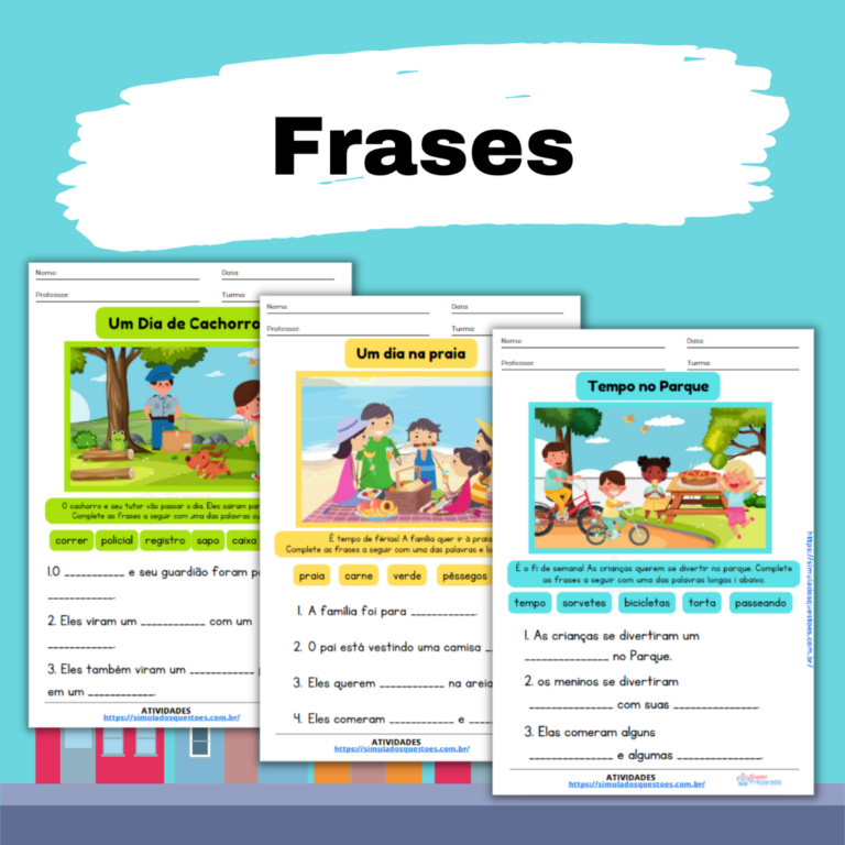 Completando as frases