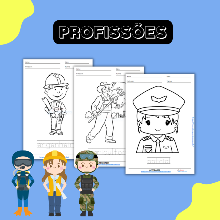 Profissões para colorir