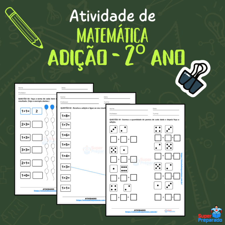 ATIVIDADE DE MATEMÁTICA 2 ANO - ADIÇÃO