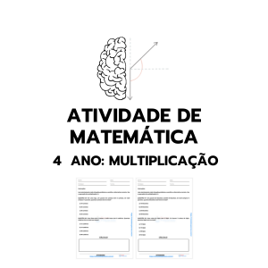 Atividades de multiplicação para baixar em PDF