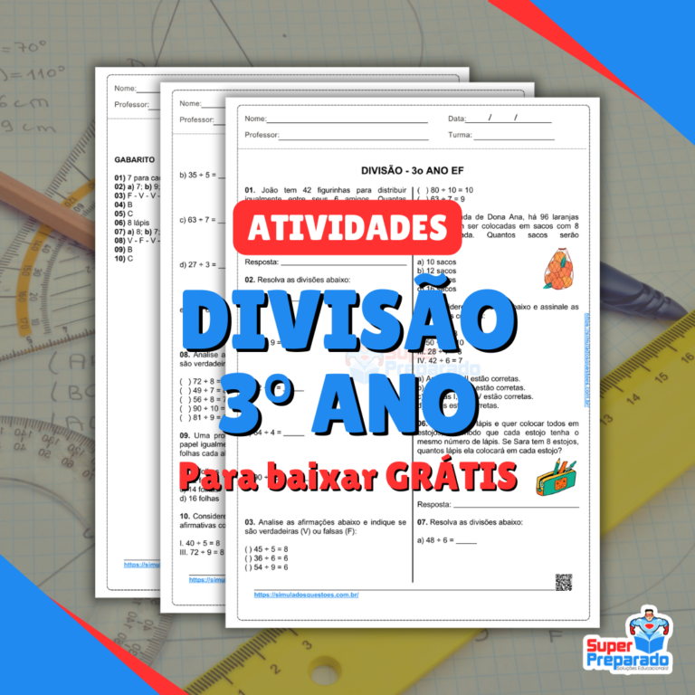 Atividades de Divisão 3° Ano PDF + Dicas para Professores