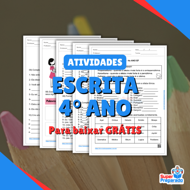 Atividades de Escrita 4° Ano PDF + Dicas para Professores