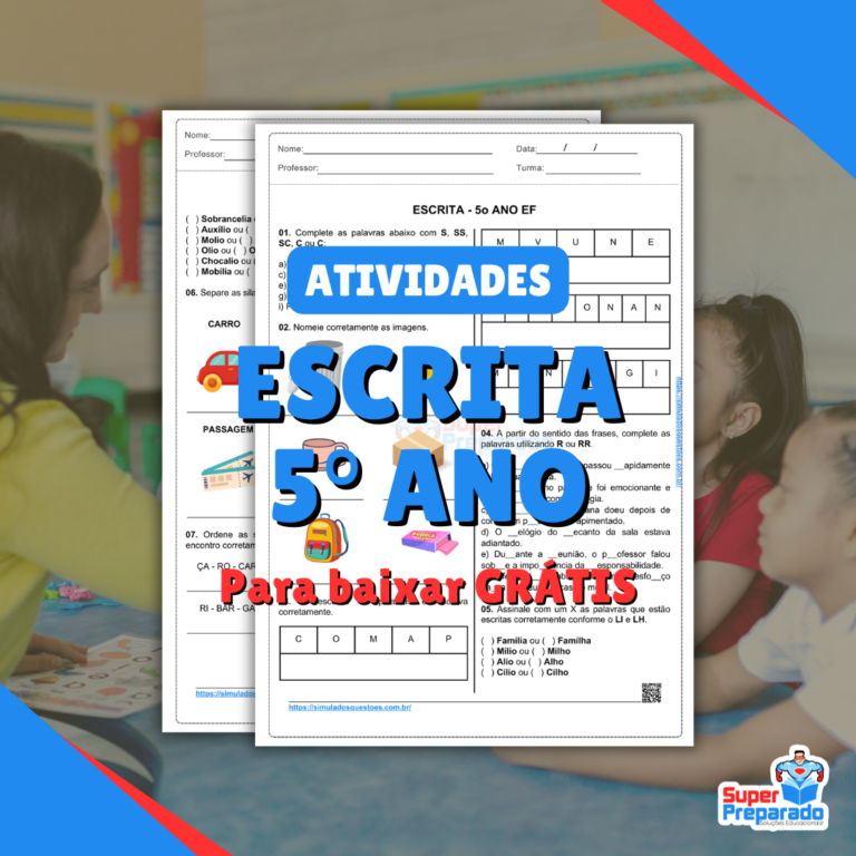 Atividades de Escrita 5° Ano PDF + Dicas para Professores