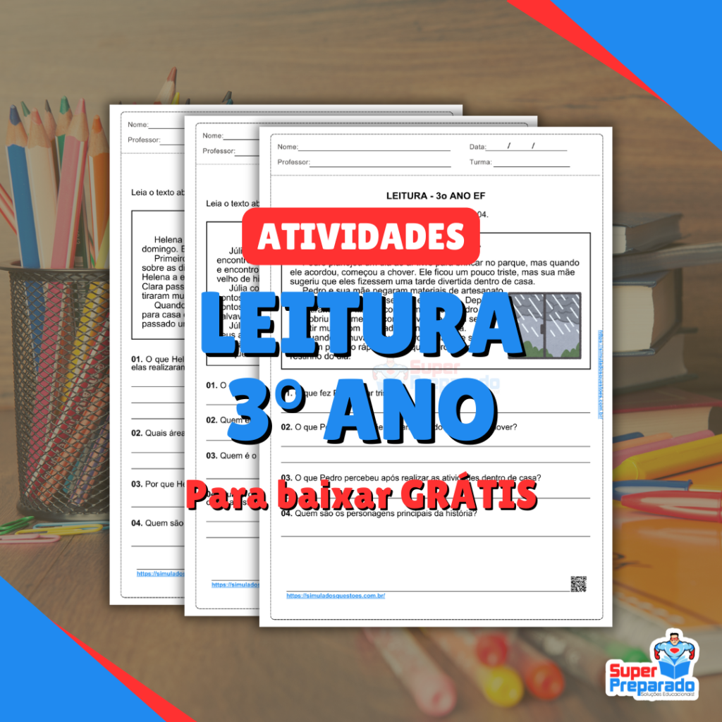 Atividades de Leitura 3° Ano: PDF + Dicas para Professores - Simulados ...