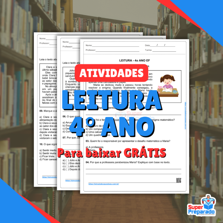 Atividades de Leitura 4° Ano PDF + Dicas para Professores