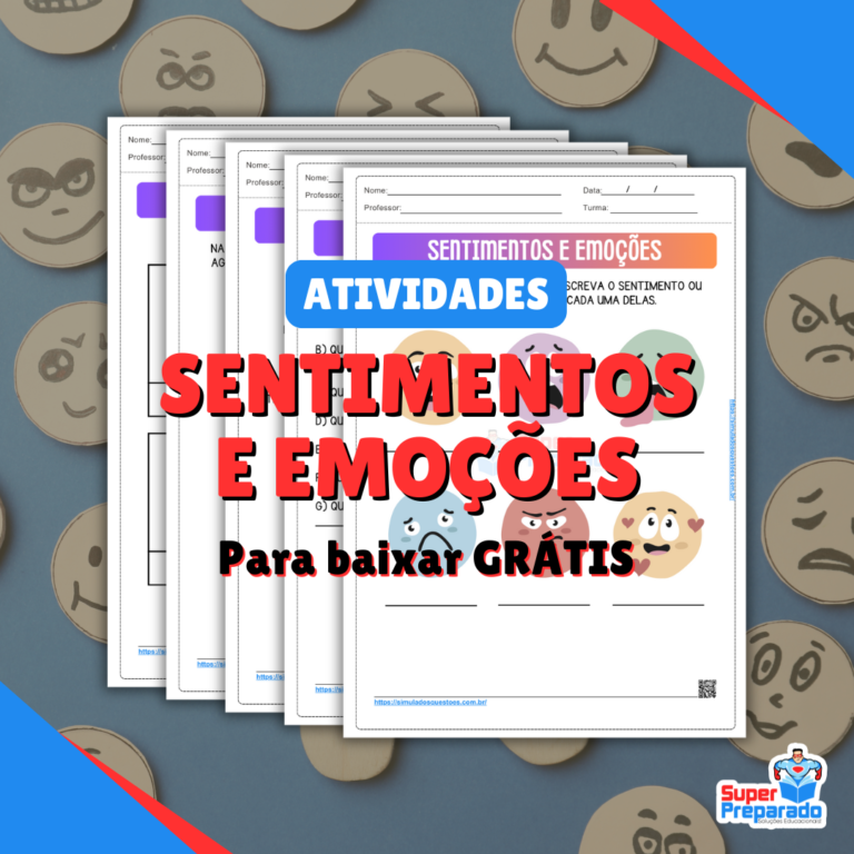 Atividades de Sentimentos e Emoções para Educação Infantil