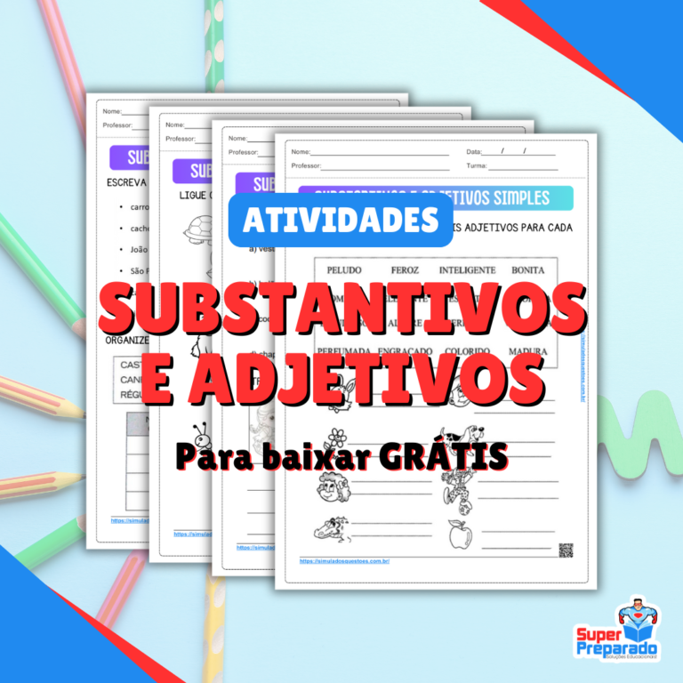 Substantivos e adjetivos simples - Atividade do 2º ano do Ensino Fundamental